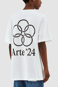 Arte T-Shirt Teo Back Rings White