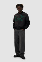 Charger l&#39;image dans la galerie, Arte Veste Bomber en Coton Logo Bird Black