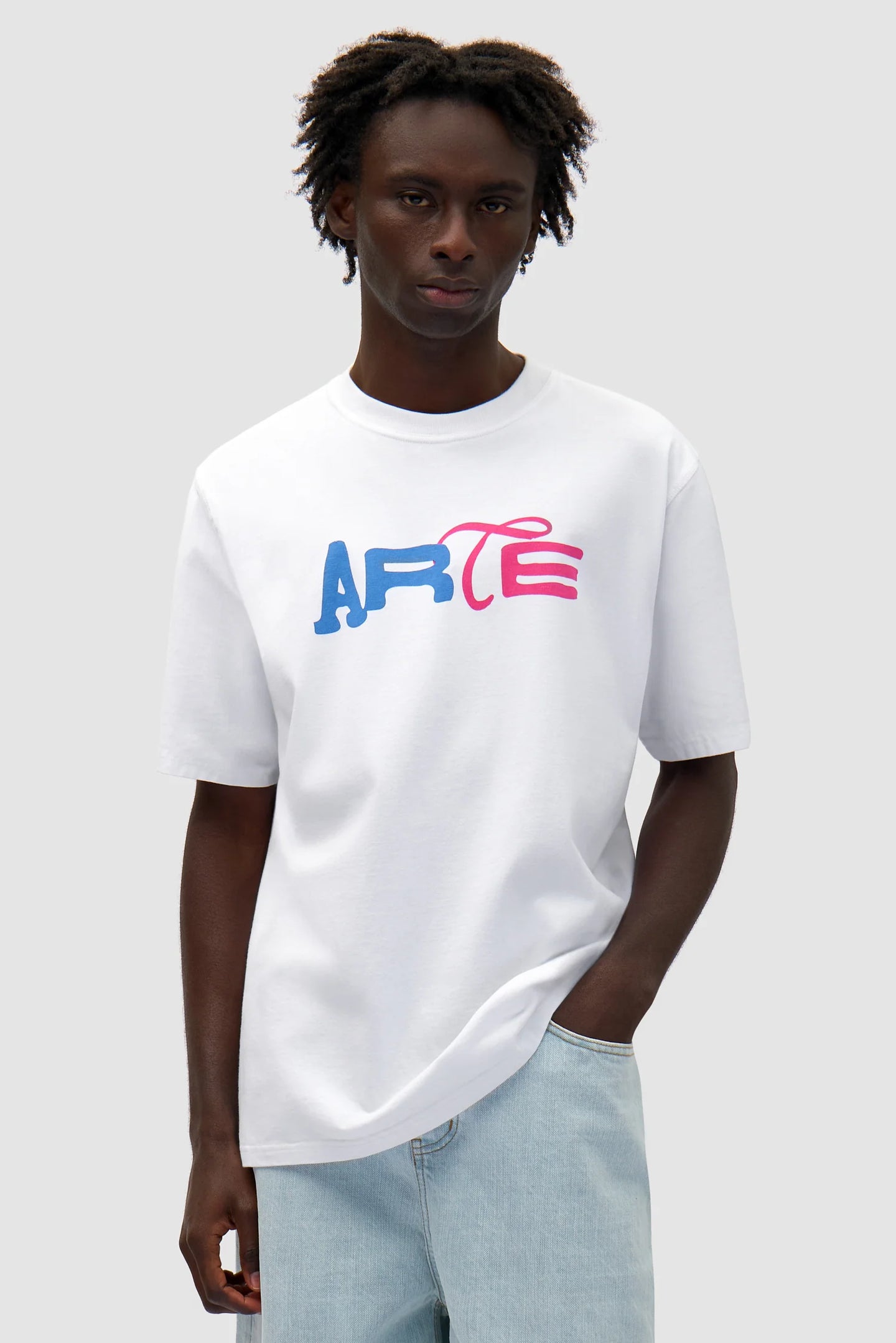 Arte T-Shirt Duo Print Logo White