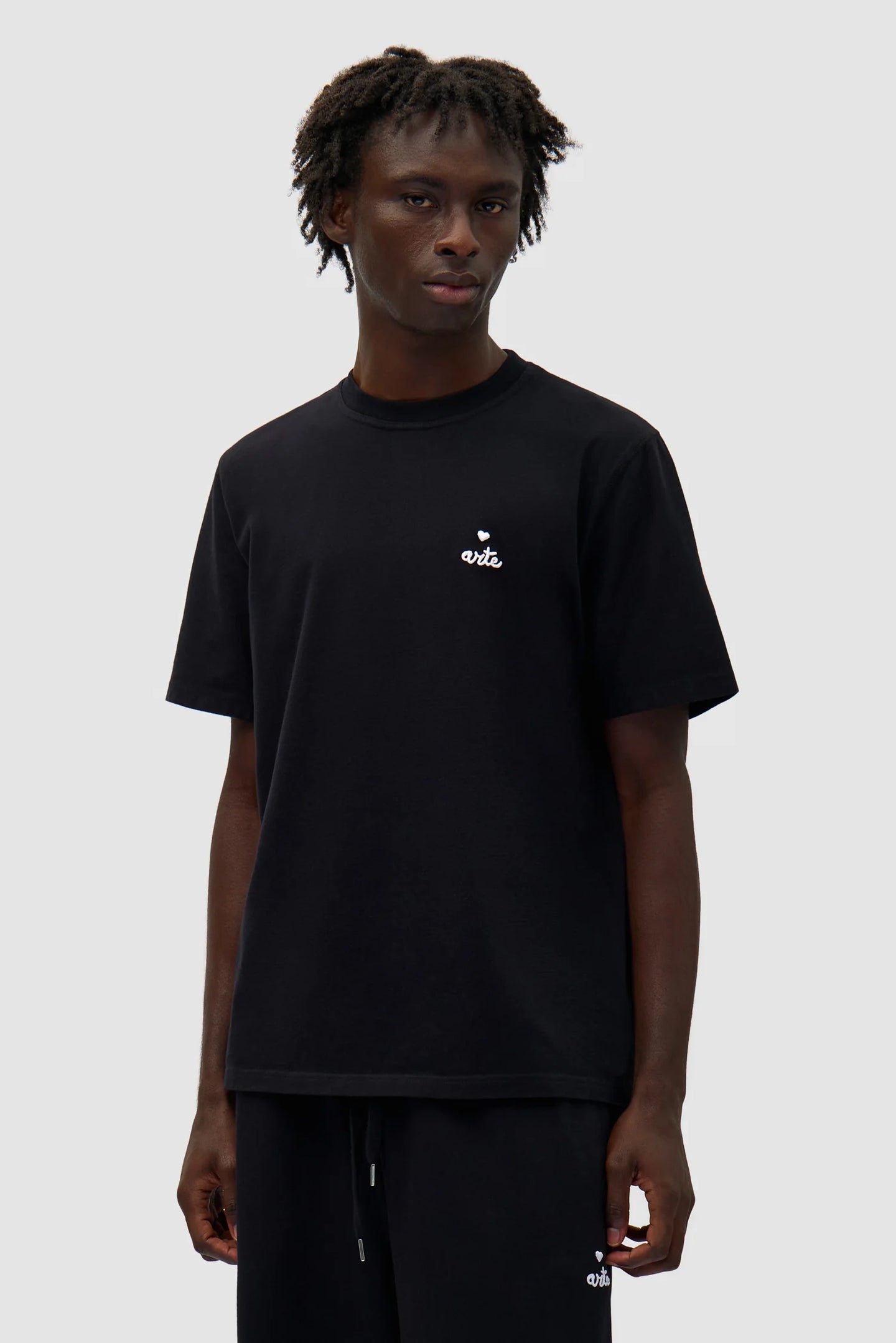 Arte T-Shirt avec Logo Coeur Black