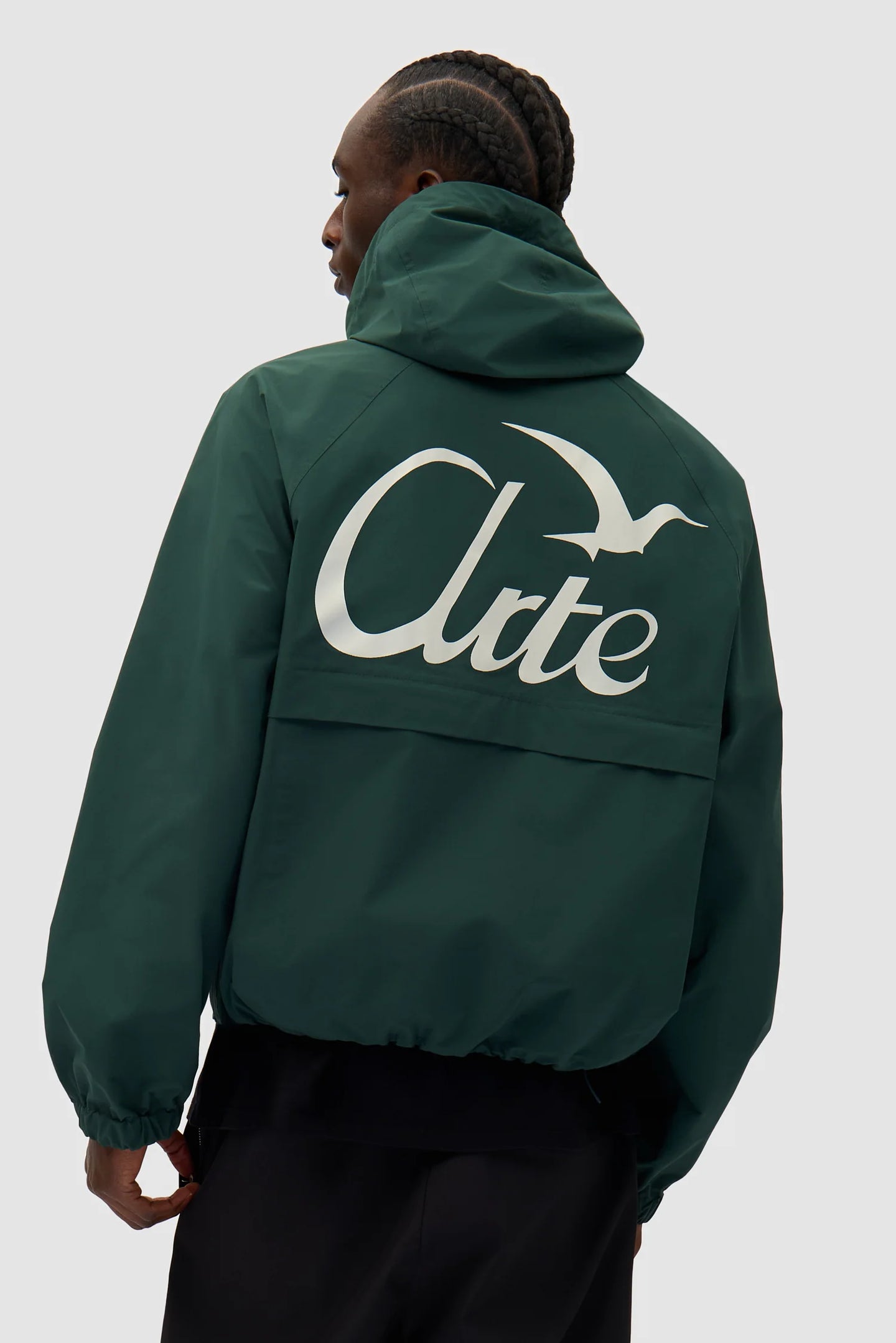 Arte Veste Anorak Bird Logo Green