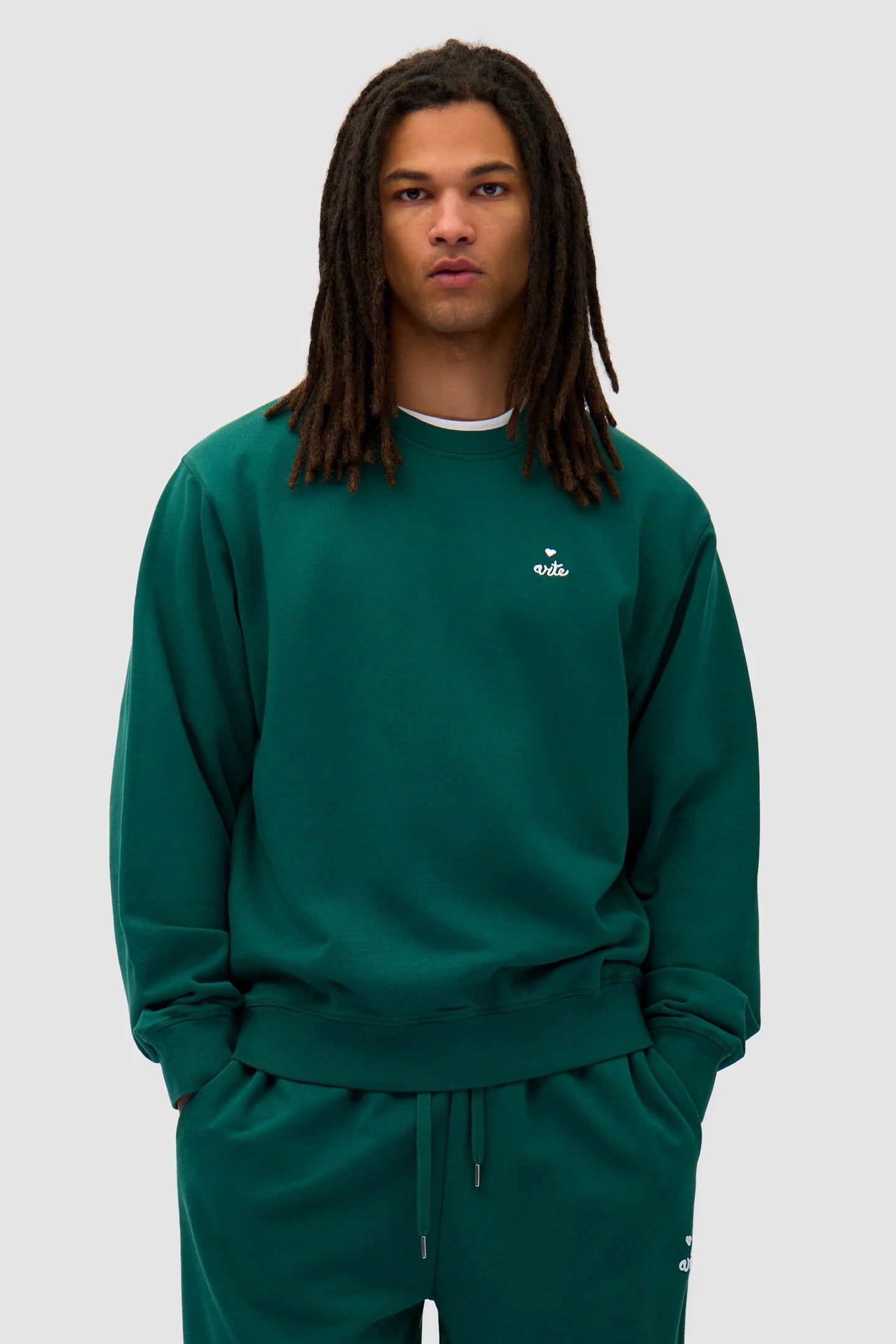 Arte Sweatshirt avec logo Coeur Green