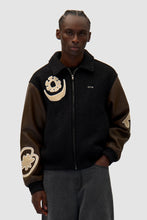 Charger l&#39;image dans la galerie, Arte Veste Varsity Black Brown