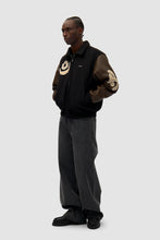 Charger l&#39;image dans la galerie, Arte Veste Varsity Black Brown