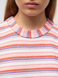 Molli Top Campari en Maille Origami Lilas Multi