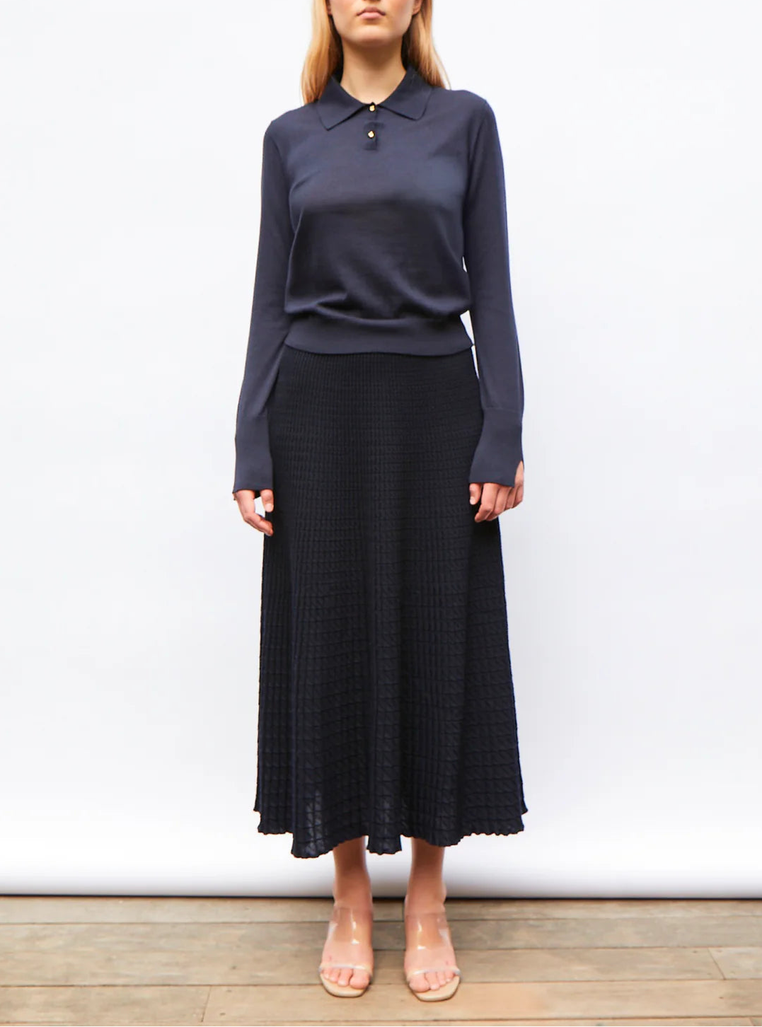 Molli Polo Chic fin en Jersey Nuit