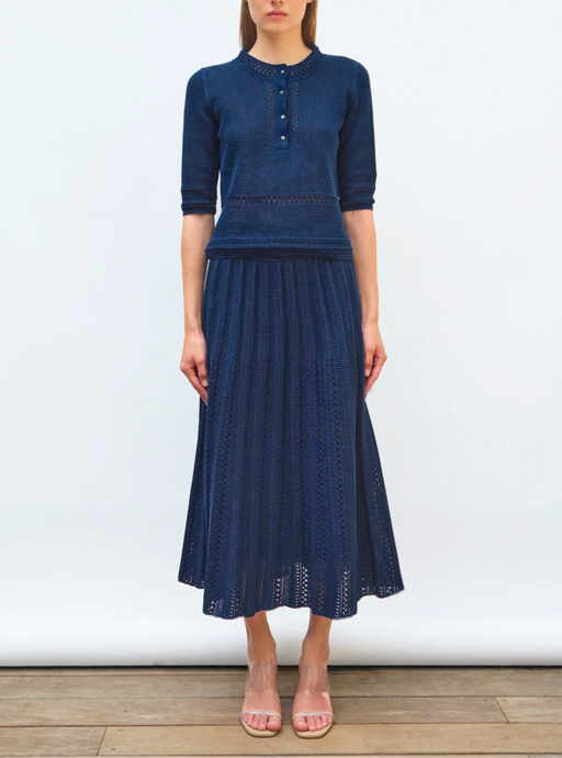 Molli Jupe Longue Monica Blueberry