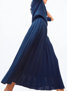 Molli Jupe Longue Monica Blueberry