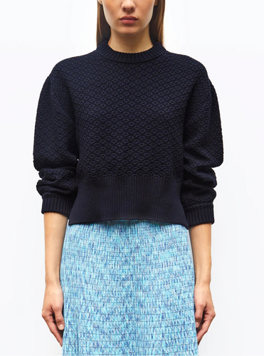 Molli Pull Mona en Maille Damier Nuit