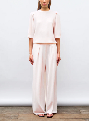 Molli Pantalon Lauren en Laine Mérinos Pétale