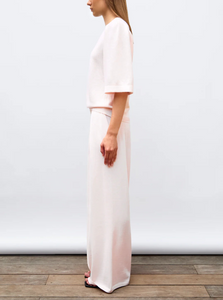 Molli Pantalon Lauren en Laine Mérinos Pétale