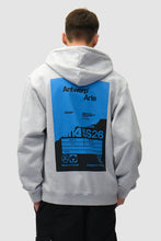 Charger l'image dans la galerie, Arte Hoodie Poster Dos Gris