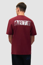 Charger l'image dans la galerie, Arte T-Shirt Faded Back Print Bordeaux