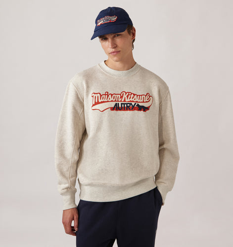 AUTRY x Maison Kitsuné Sweatshirt Logo Unisex Grey