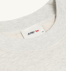 AUTRY x Maison Kitsuné Sweatshirt Logo Unisex Grey