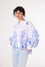 Charger l&#39;image dans la galerie, SacreCoeur Blouse Lena BlueCoco Bleu
