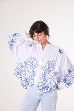 Charger l&#39;image dans la galerie, SacreCoeur Blouse Lena BlueCoco Bleu