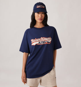 AUTRY x Maison Kitsuné T-shirt Logo Unisex Navy