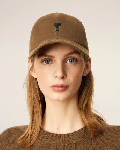 AMI Femme Casquette Ami de coeur Noir Noisette