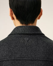 Charger l&#39;image dans la galerie, AMI Veste Trucker en Laine Double Face Anthracite