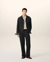 Charger l&#39;image dans la galerie, AMI Veste Trucker en Laine Double Face Anthracite