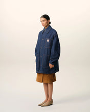 Charger l'image dans la galerie, AMI Femme Veste Worker Bleu Heritage Ami Paris Indigo