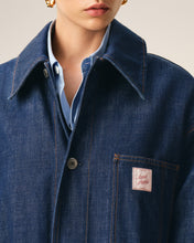 Charger l'image dans la galerie, AMI Femme Veste Worker Bleu Heritage Ami Paris Indigo