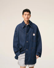 Charger l'image dans la galerie, AMI Veste Worker Bleu Heritage Ami Paris Indigo
