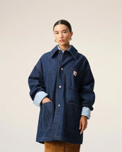 Charger l'image dans la galerie, AMI Femme Veste Worker Bleu Heritage Ami Paris Indigo