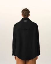 Charger l'image dans la galerie, AMI Surchemise Oversize en Laine Bouillie Noir