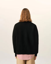 Charger l'image dans la galerie, AMI Cardigan Ami de Coeur en Laine Noir Rouge