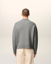 Charger l&#39;image dans la galerie, AMI Pull Ami de Coeur en Alpaga Gris Ecru