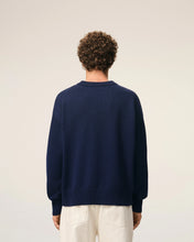 Charger l'image dans la galerie, AMI Pull Bleu Ami de Coeur Encre Ecru