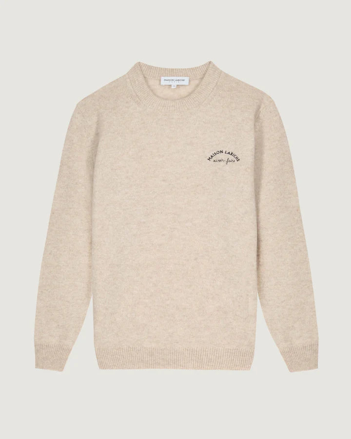 Maison Labiche Pull Mini Manufacture Oatmeal Beige