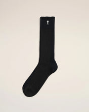 Charger l'image dans la galerie, AMI Chaussettes Ami de Coeur Blanc Noir