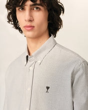 Charger l'image dans la galerie, AMI Chemise Ami de Coeur Noir Oxford Rayé Noir Blanc