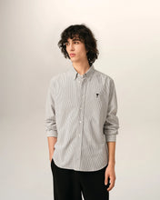 Charger l'image dans la galerie, AMI Chemise Ami de Coeur Noir Oxford Rayé Noir Blanc