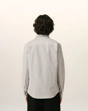 Charger l'image dans la galerie, AMI Chemise Ami de Coeur Noir Oxford Rayé Noir Blanc