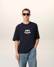 Charger l&#39;image dans la galerie, AMI T-shirt Patch Ami Paris Bleu Marine