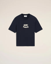 Charger l&#39;image dans la galerie, AMI T-shirt Patch Ami Paris Bleu Marine