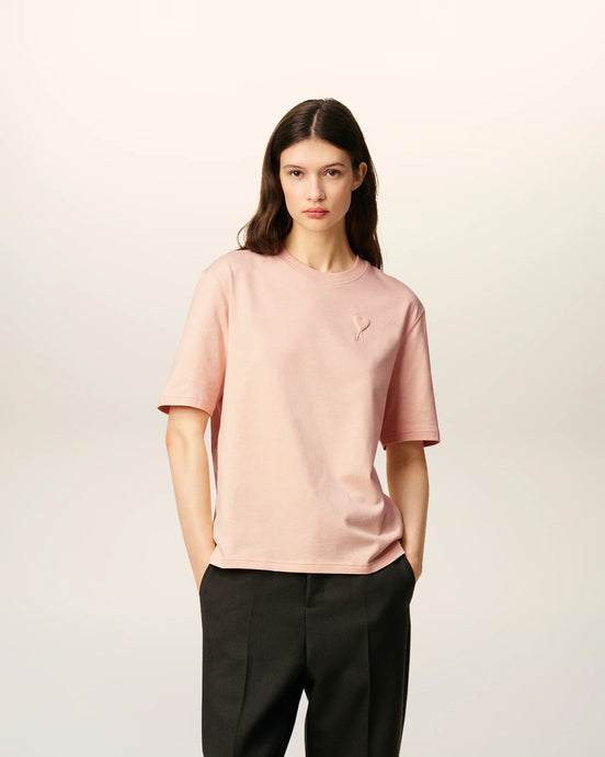 AMI T-shirt Ami de Coeur Coupe Boxy Rose
