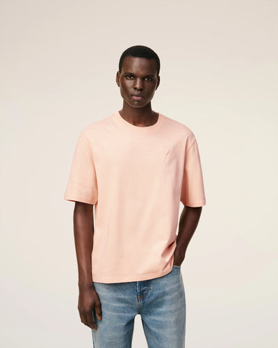 AMI T-shirt Ami de Coeur Coupe Boxy Rose