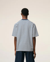 Charger l'image dans la galerie, AMI T-shirt Marinière Ami de Coeur Encre Blanc