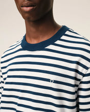 Charger l'image dans la galerie, AMI T-shirt Marinière Ami de Coeur Encre Blanc