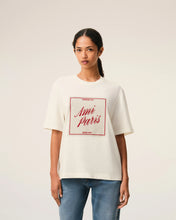 Charger l'image dans la galerie, AMI Femme T-shirt Imprimé Signature Blanc Creme