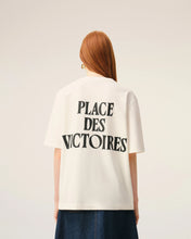 Charger l'image dans la galerie, AMI Femme T-shirt Imprimé Place des Victoires Blanc Creme