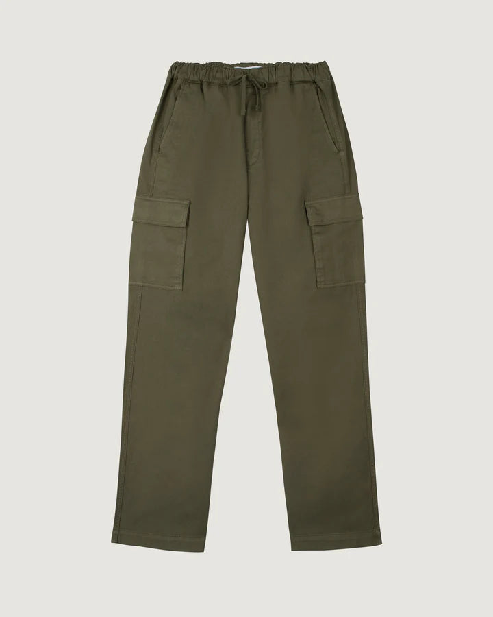 Maison Labiche Pantalon Arcade Cargo en Twill Camo Green