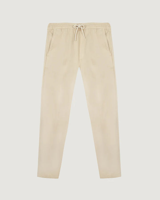 Maison Labiche Pantalon Arcade en Twill Oatmeal Beige