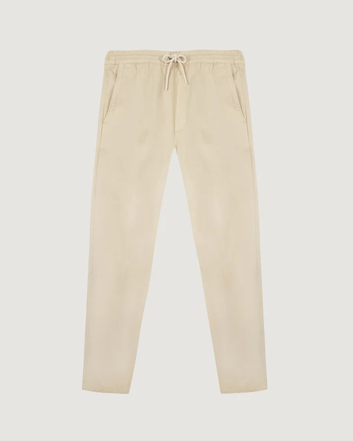 Maison Labiche Pantalon Arcade en Twill Oatmeal Beige