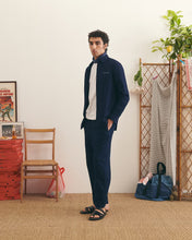 Charger l'image dans la galerie, Maison Labiche Chemise Bonne Graine Seersucker Indigo Blue